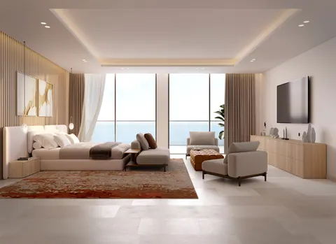 Nawayef Heights: master bedroom of a Heights 1 villa, developer render