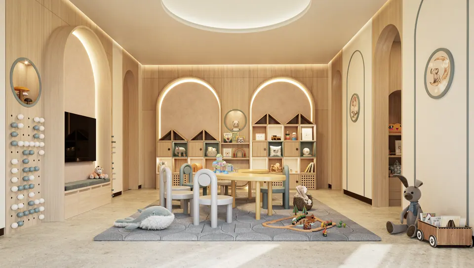 Nawayef Park Views: children's playroom, developer render