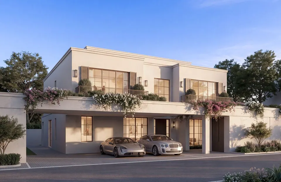 Wadeem Gardens: five-bedroom villa with a Modernist façade, developer render