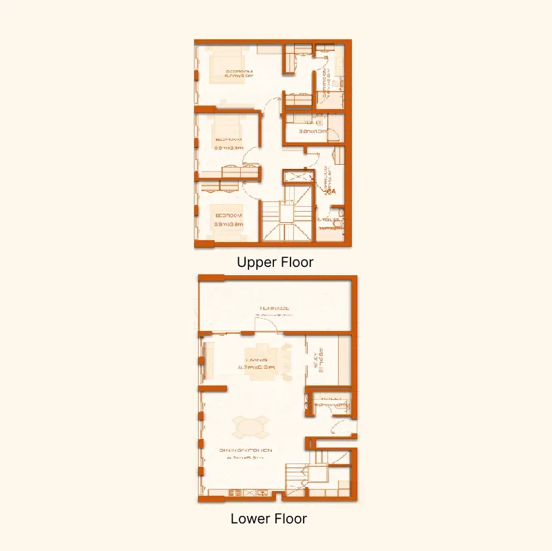 3 bed layout