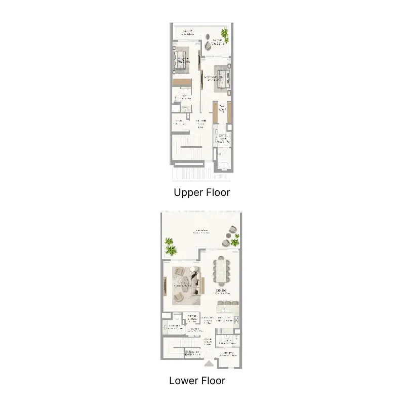 Address Residences Al Marjan Island 2 bed floor plan, 2,769 sqft