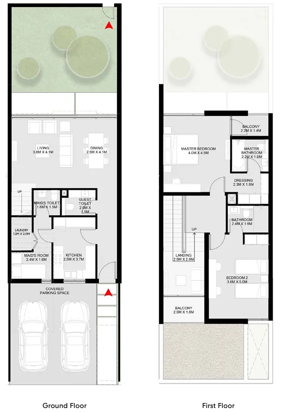 Masaar 3 Dalia 2 bed floor plan, 1,959 sqft