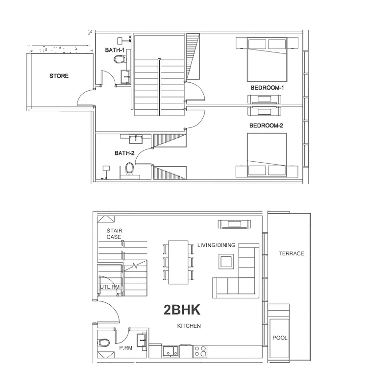 Villa Del Arte 2 bed floor plan, 1,456 – 3,404 sqft