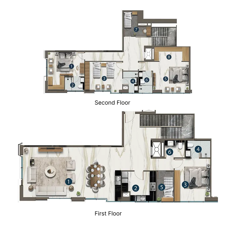 Aeternitas 4 bed floor plan, 2,937 sqft