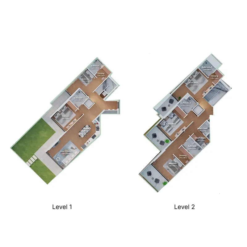 Bab Al Qasr Canal View Residence 22 5 bed floor plan, 3,029 sqft