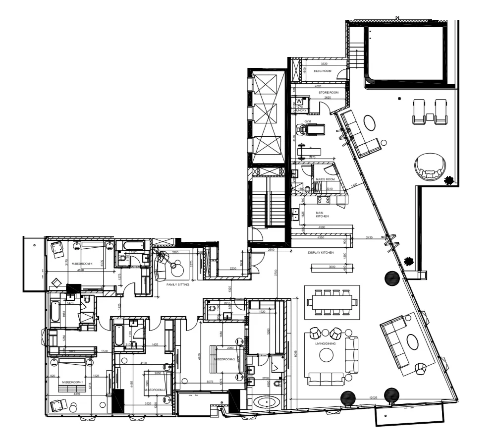 Me Do Re 2 4 bed floor plan, 5,673 sqft