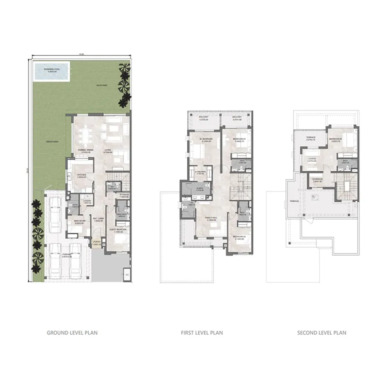 Hayat 1 5 bed floor plan, 4,915 sqft