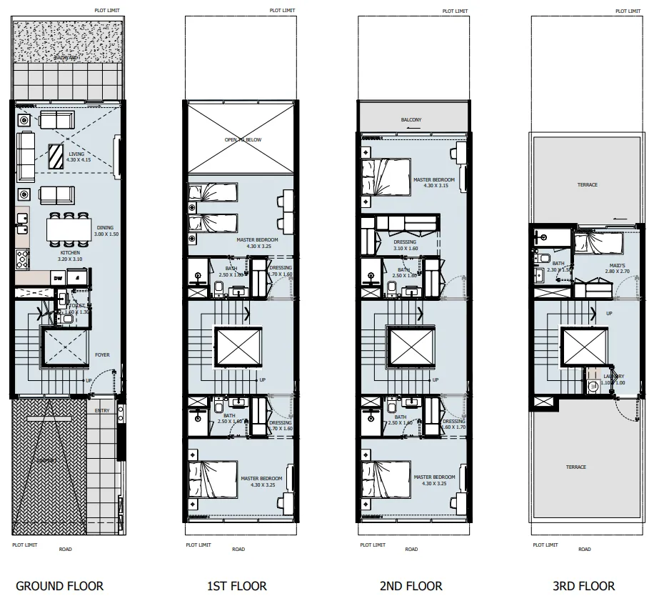Verdana IX 4 bed floor plan, 3,295 sqft