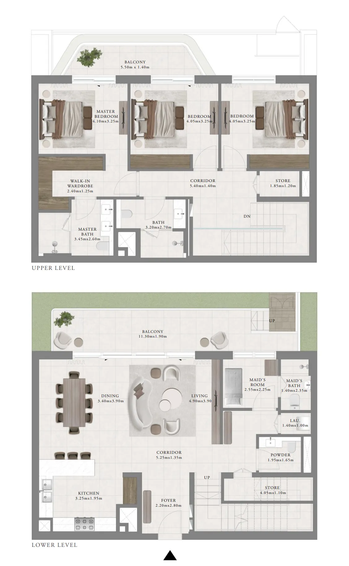 Sera 2 3 bed floor plan, 2,583 sqft
