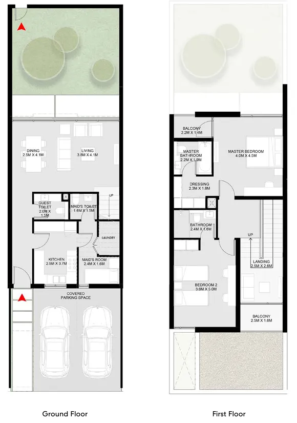 Masaar 3 Dalia 2 bed floor plan, 1,959 sqft