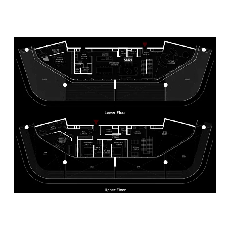 Brabus Island 4 bed floor plan, 4,908 sqft