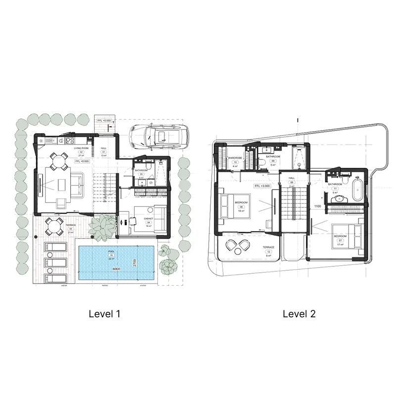Sunny Moon Village 3 bed floor plan, 1,755 sqft