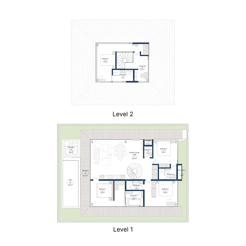 Aravita Residence 4 bed floor plan, 1,857 sqft