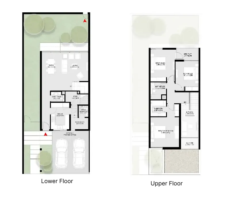 Masaar 3 Sedra 3 bed floor plan, 2,342 sqft