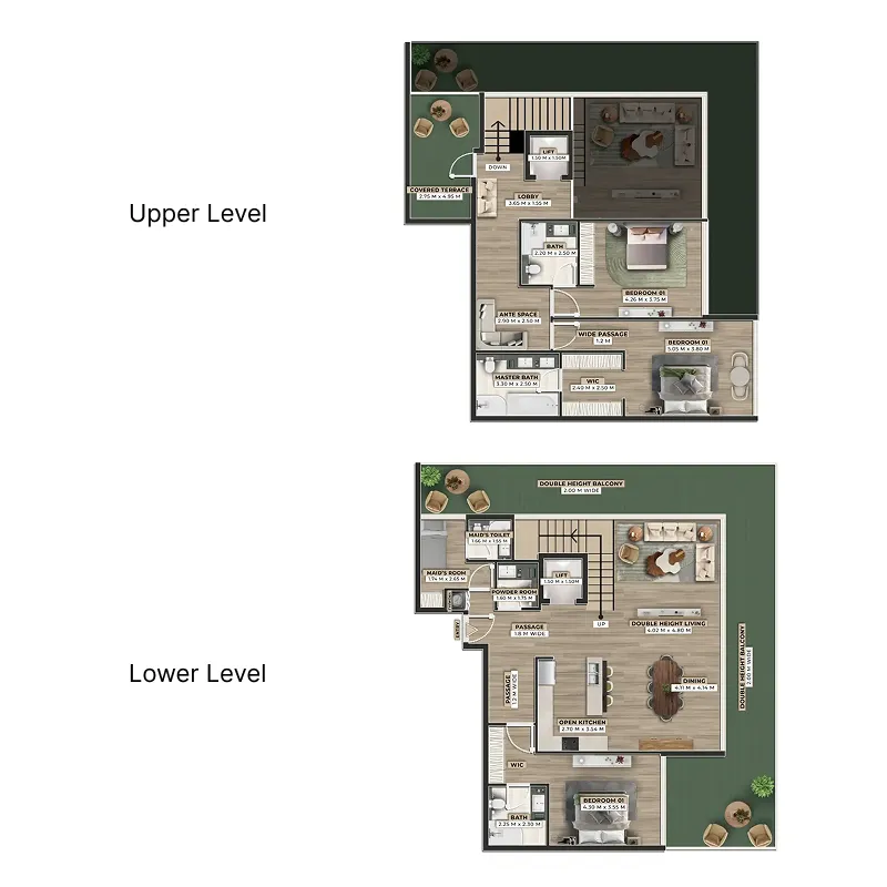 Firoza 3 bed floor plan, 3,291 sqft