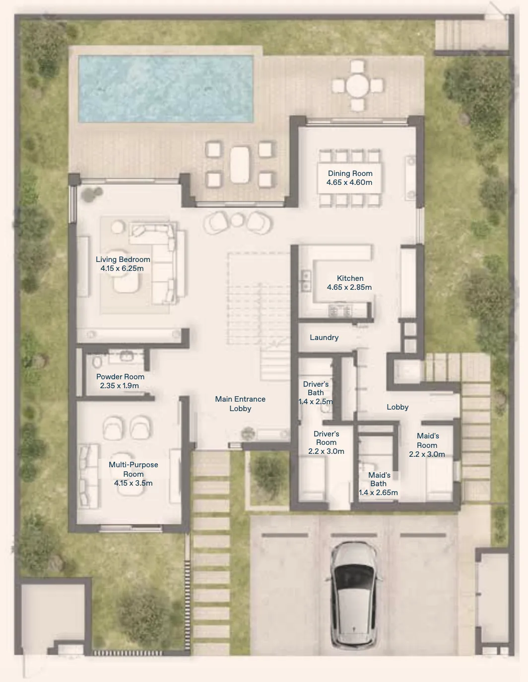 Bayn by Ora 4 bed floor plan, 5,877 – 7,159 sqft