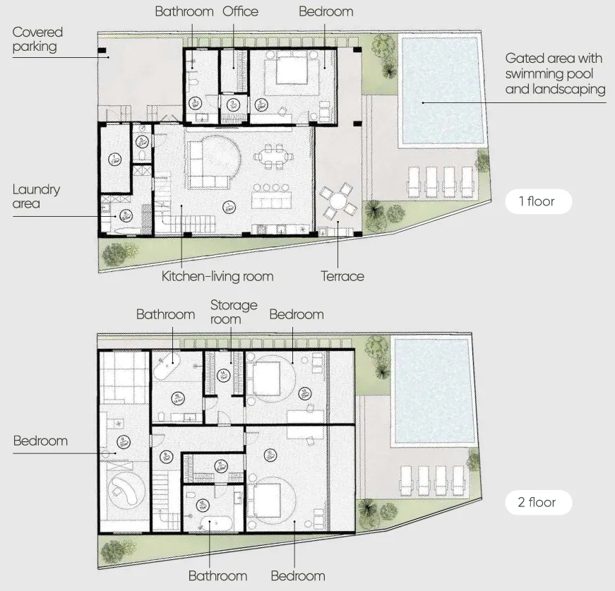 ADVA Serenity 4 bed floor plan, 4,004 sqft