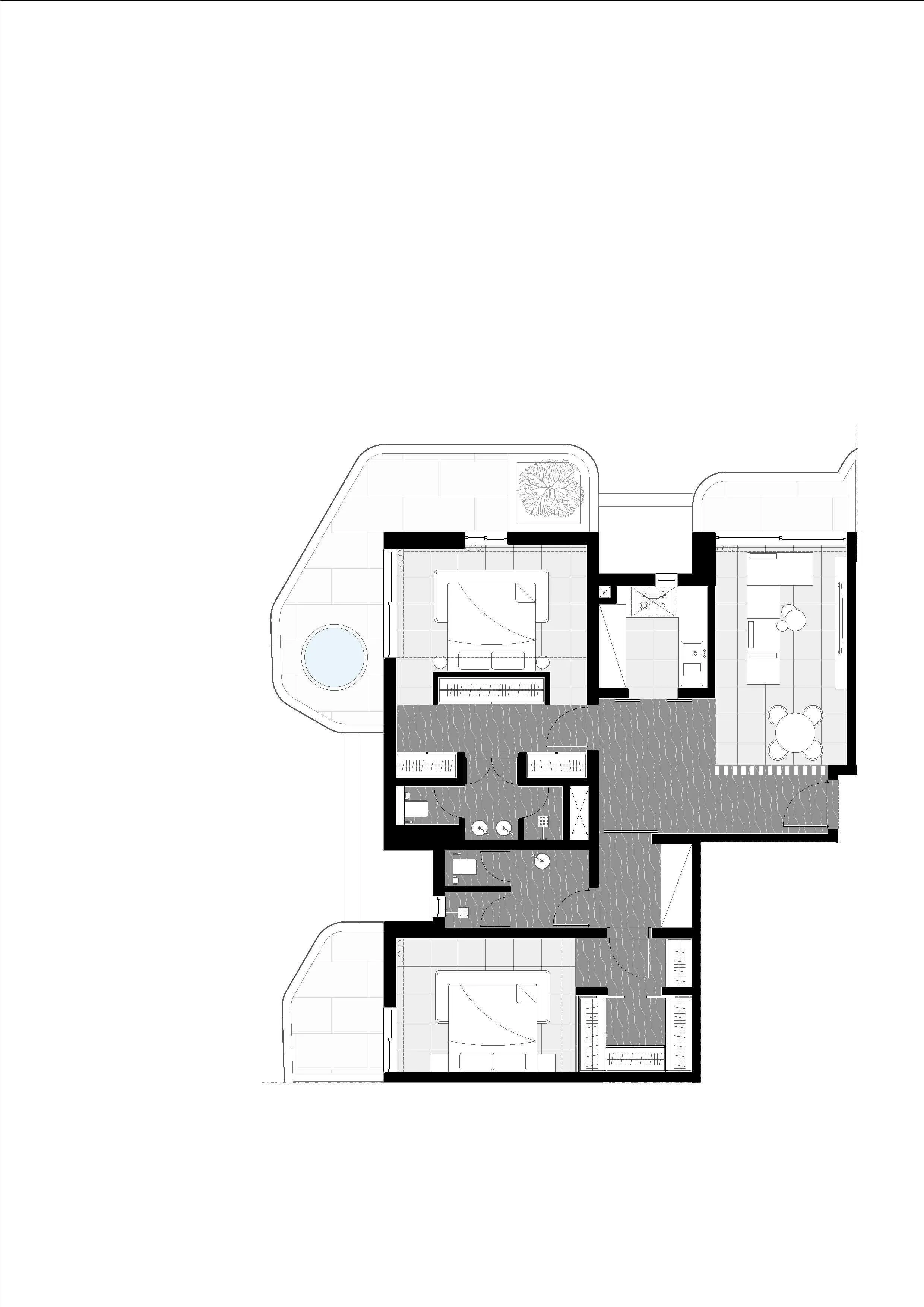 Marea Residences 2 bed floor plan, 1,381 – 2,932 sqft