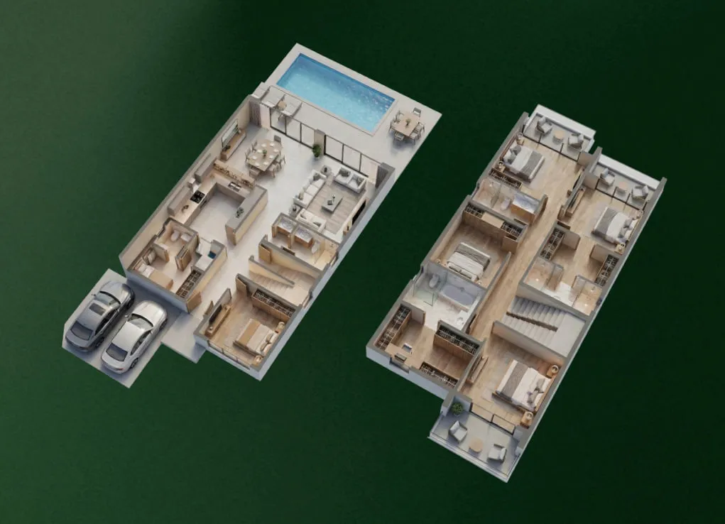 Sukoon by Sanzen 5 bed floor plan, 3,460 – 3,461 sqft