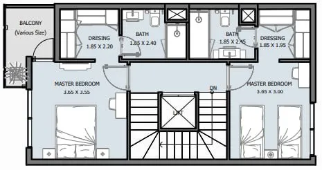 Royal Park 4 bed floor plan, 2,376 sqft