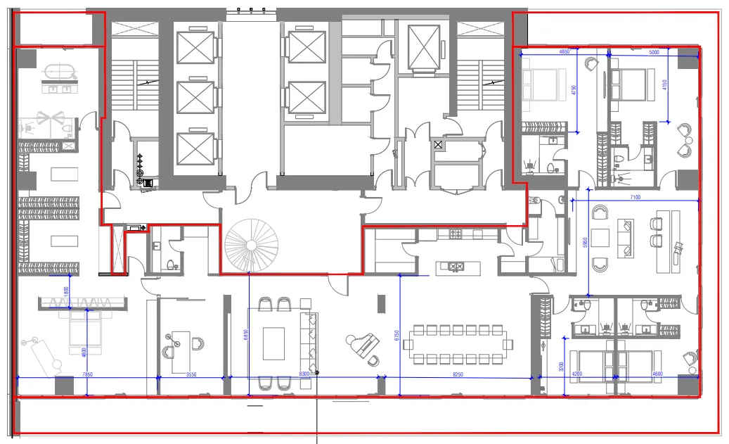 W The Residences by Arada 5 bed floor plan, 11,795 sqft