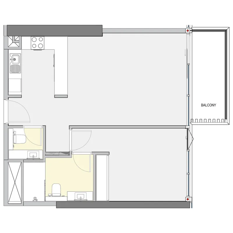 Winslow by IGO 1 bed floor plan, 766 sqft