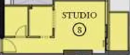 Seslia Tower Studio floor plan, 397 sqft