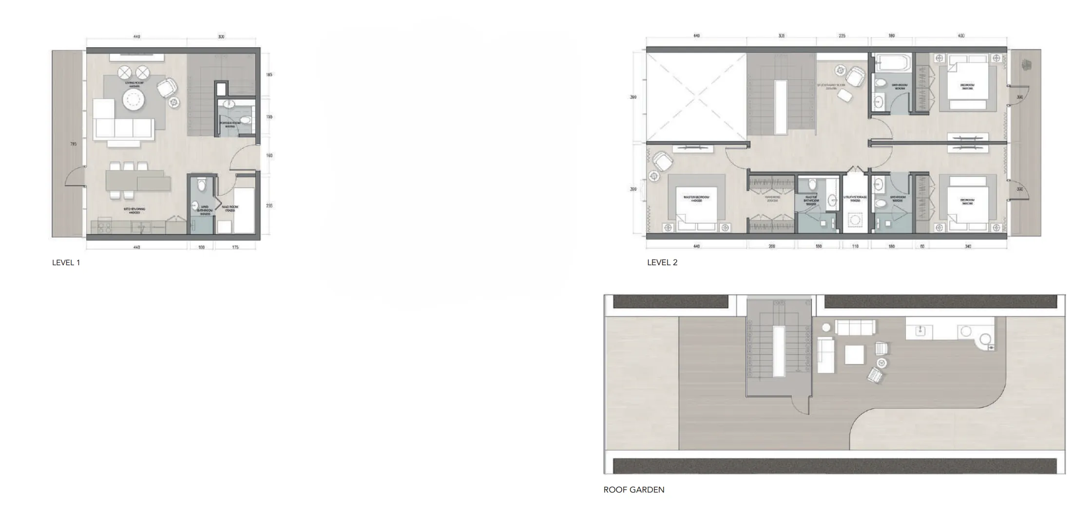 Quattro Del Mar 3 bed floor plan, 3,797 – 4,178 sqft