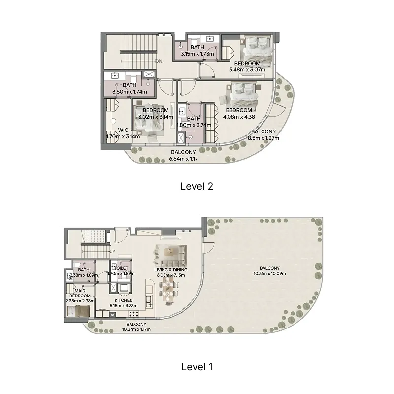 Mirasol Mina 3 bed floor plan, 3,237 sqft