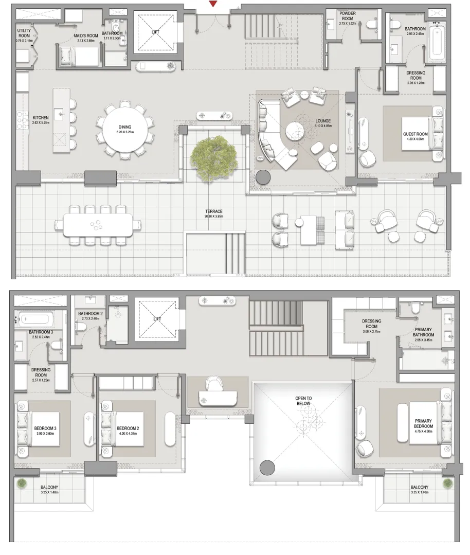 City Walk Crestlane 4 bed floor plan, 4,589 sqft