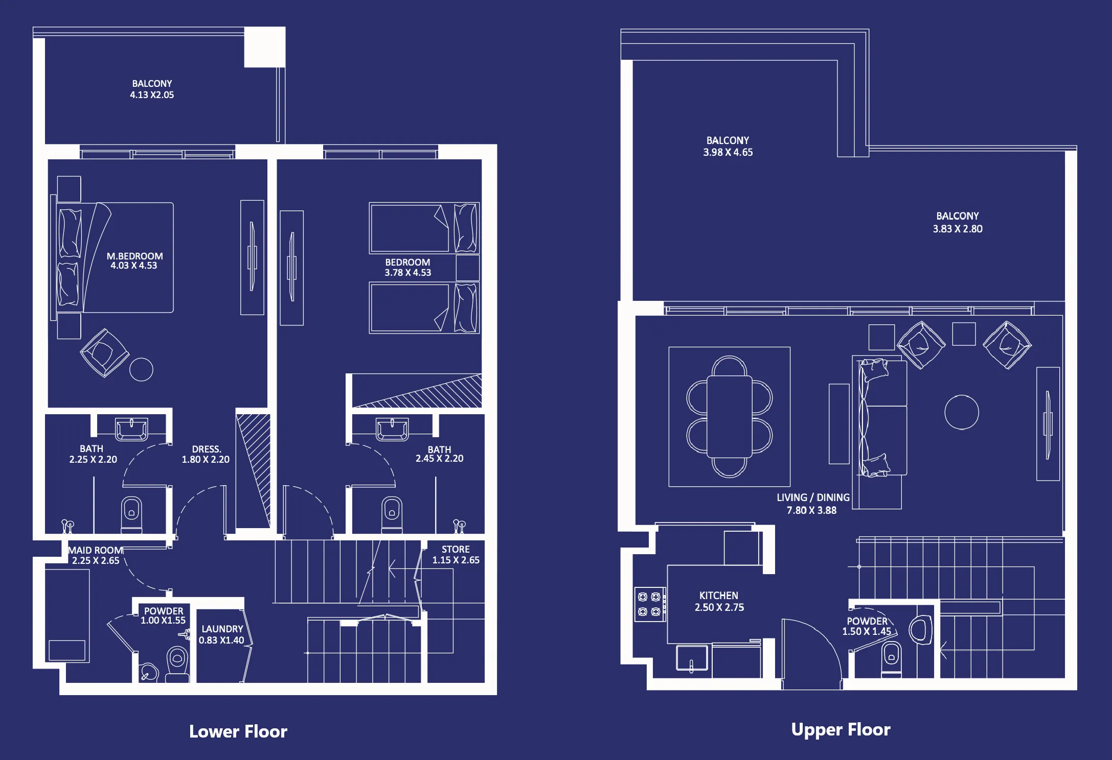 Eleganz 2 bed floor plan, 1,748 sqft