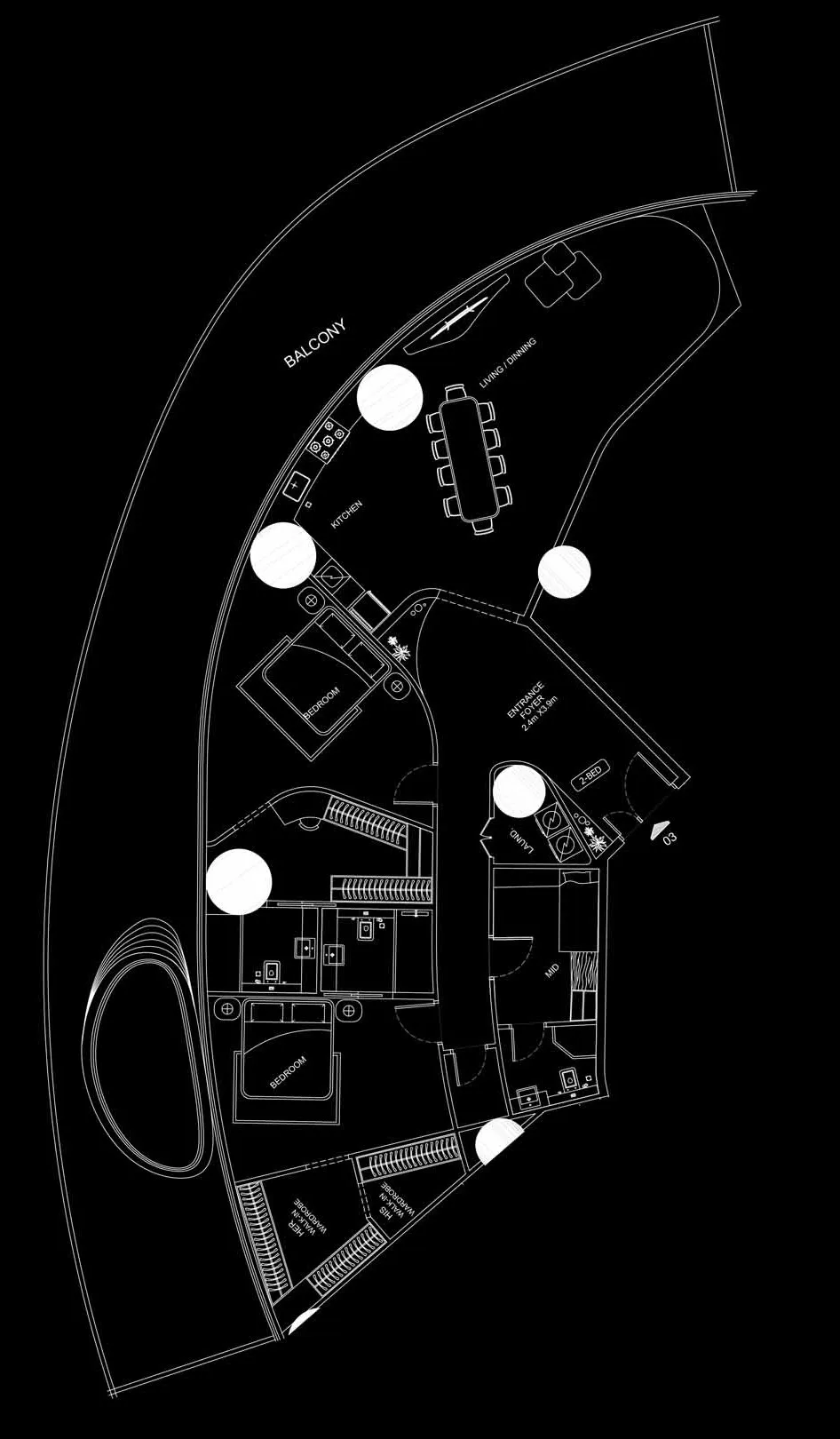 Bugatti Residences by Binghatti 2 bed floor plan, 3,710 sqft