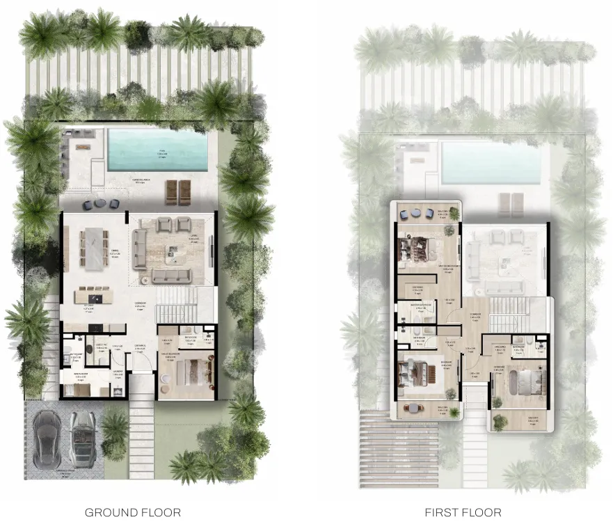 Manchester City Yas Residences by Ohana – Phase 1 4 bed floor plan, 2,949 – 3,229 sqft