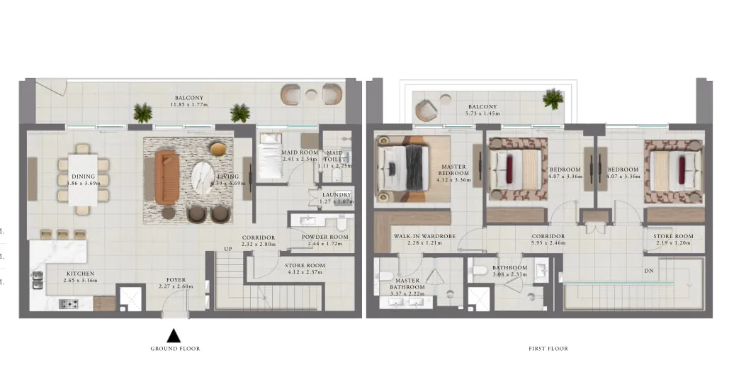 Golf Trails 3 bed floor plan, 2,603 sqft
