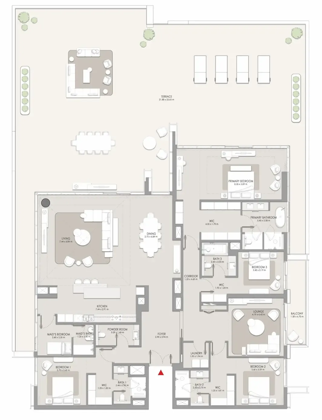 City Walk Crestlane 4 bed floor plan, 6,828 sqft