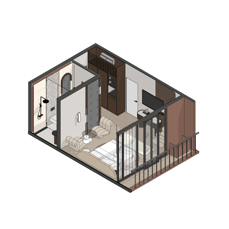Body Sense 1 bed floor plan, 344 sqft