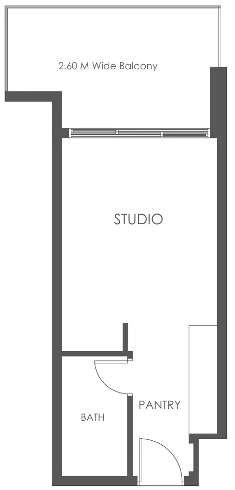 Al Haseen Residences 5 Studio floor plan, 396 sqft