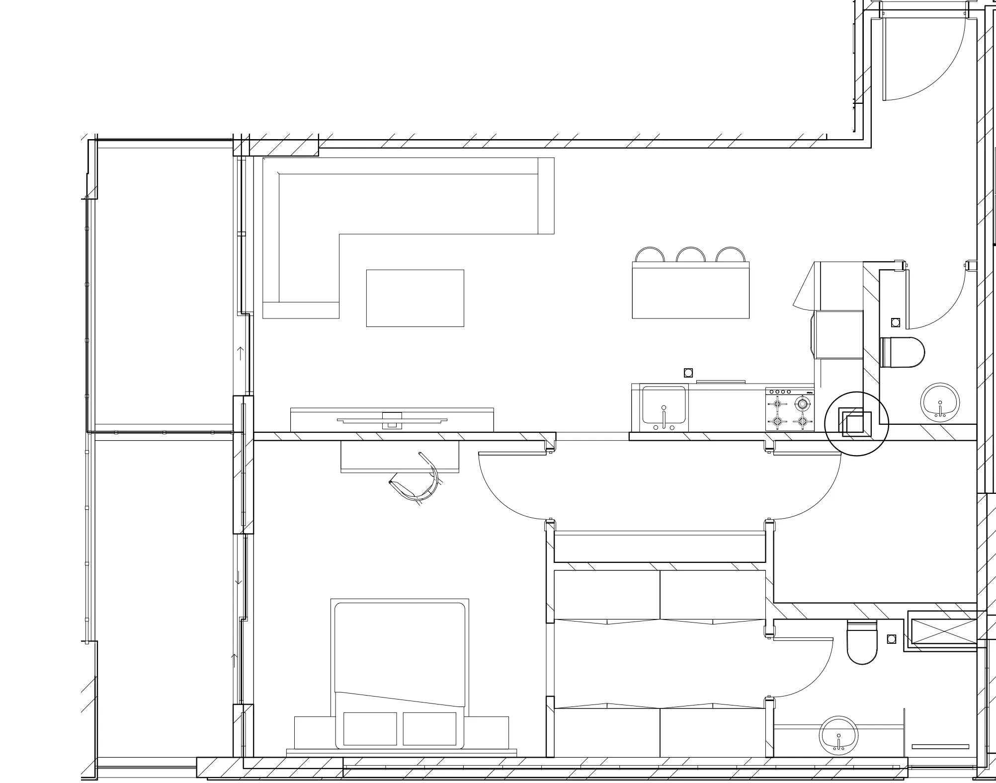 Berkeley Square 1 bed floor plan, 856 sqft