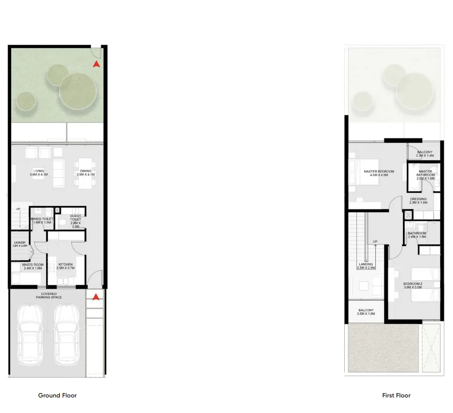 Masaar 3 Layan 2 bed floor plan, 1,959 sqft