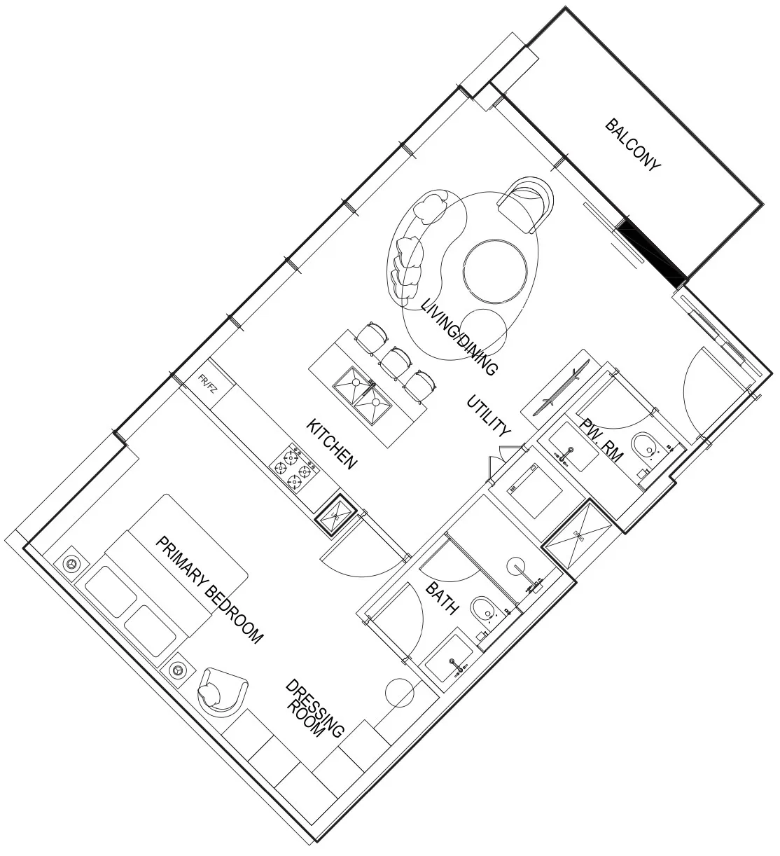 Parkway by Prestige One 1 bed floor plan, 847 sqft