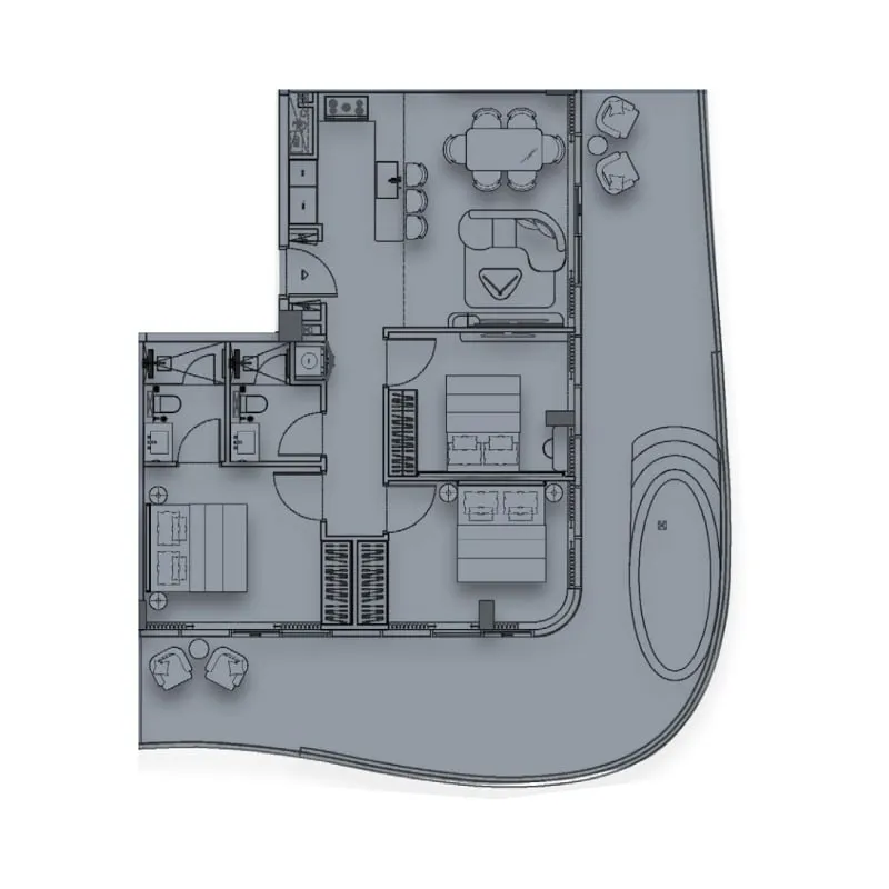Rabdan Avenue 3 bed floor plan, 1,622 sqft