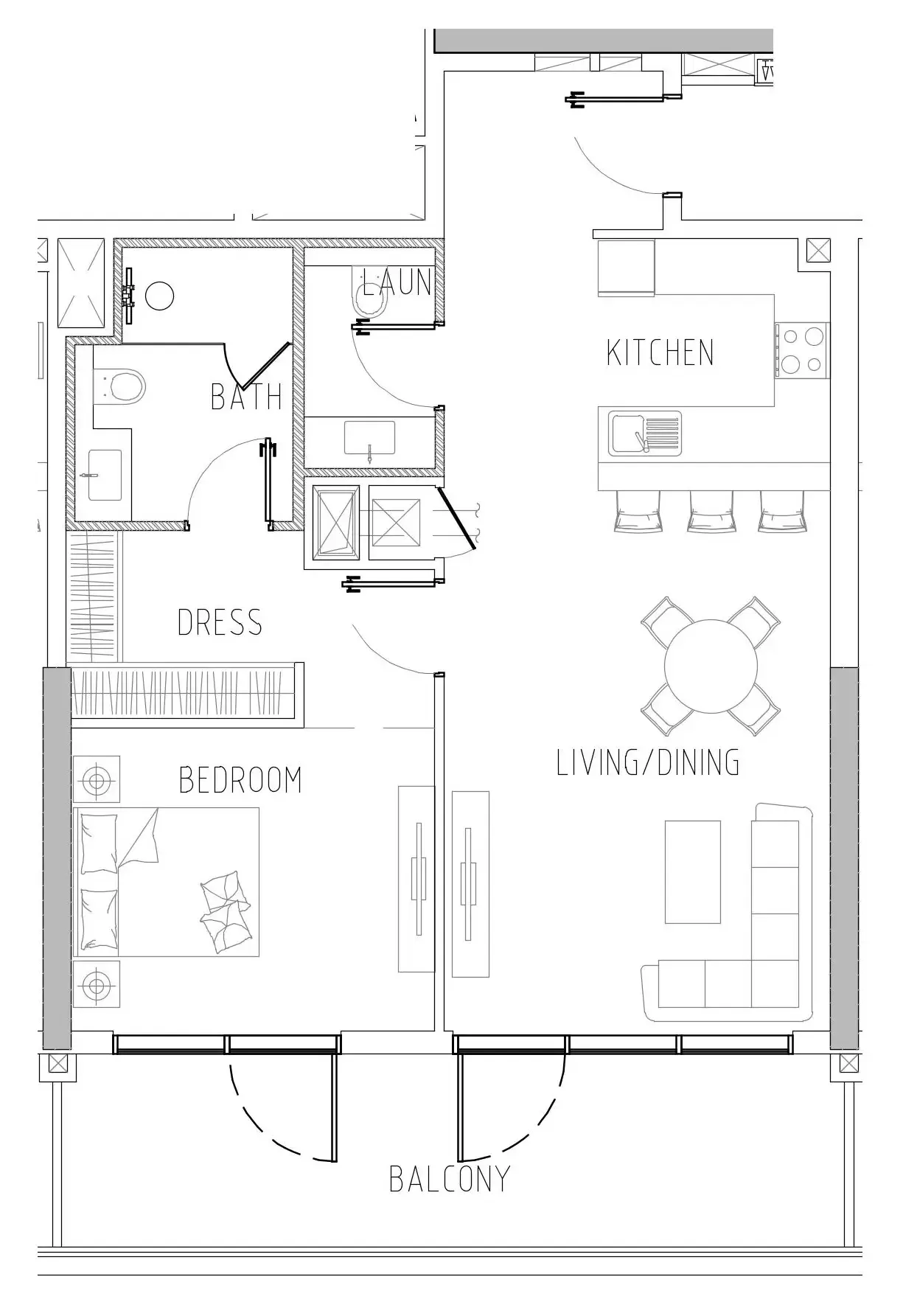 Damac Riverside Views 1 bed floor plan, 1,039 – 1,041 sqft