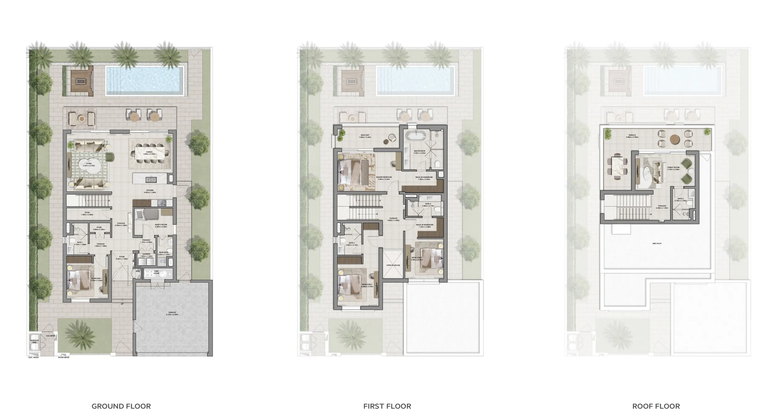 Salva 4 bed floor plan, 4,312 sqft