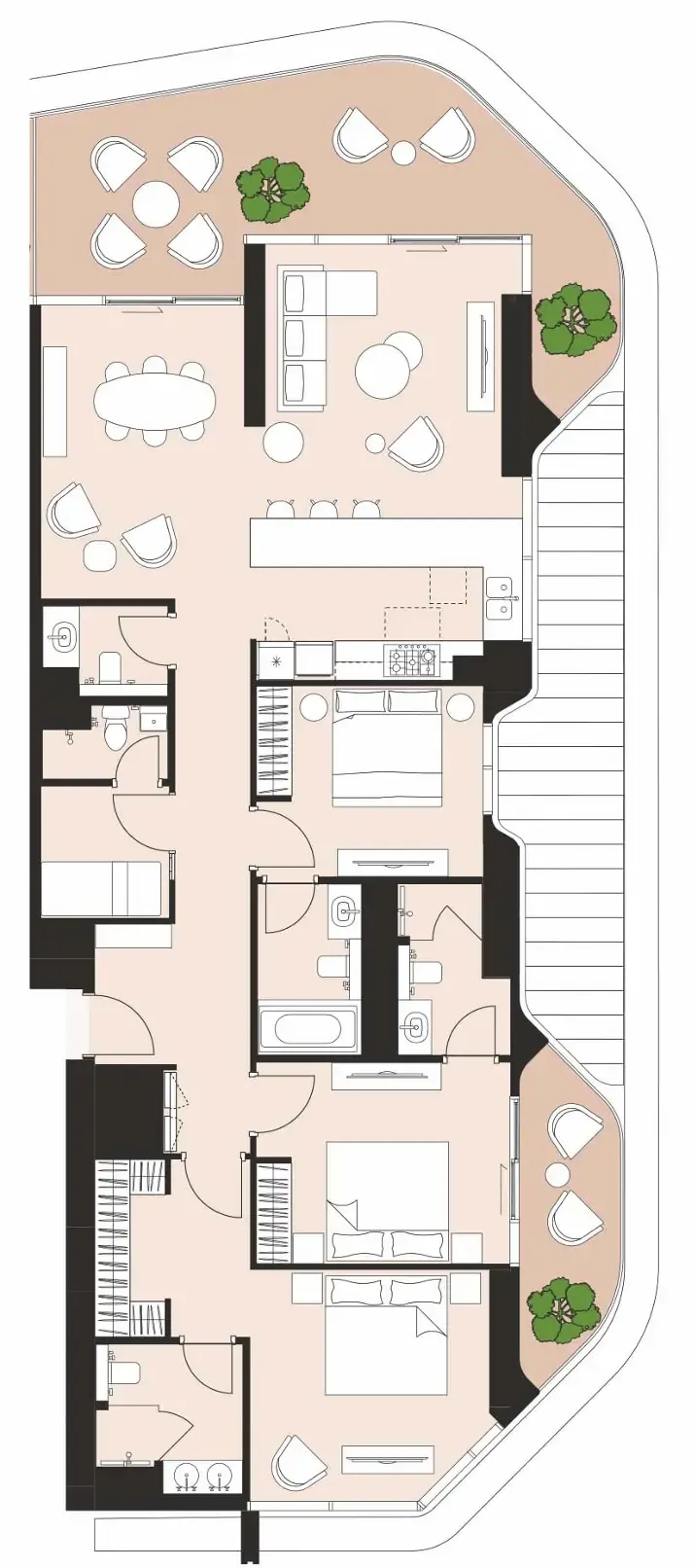 Artistry One Residences 3 bed floor plan, 1,988 sqft