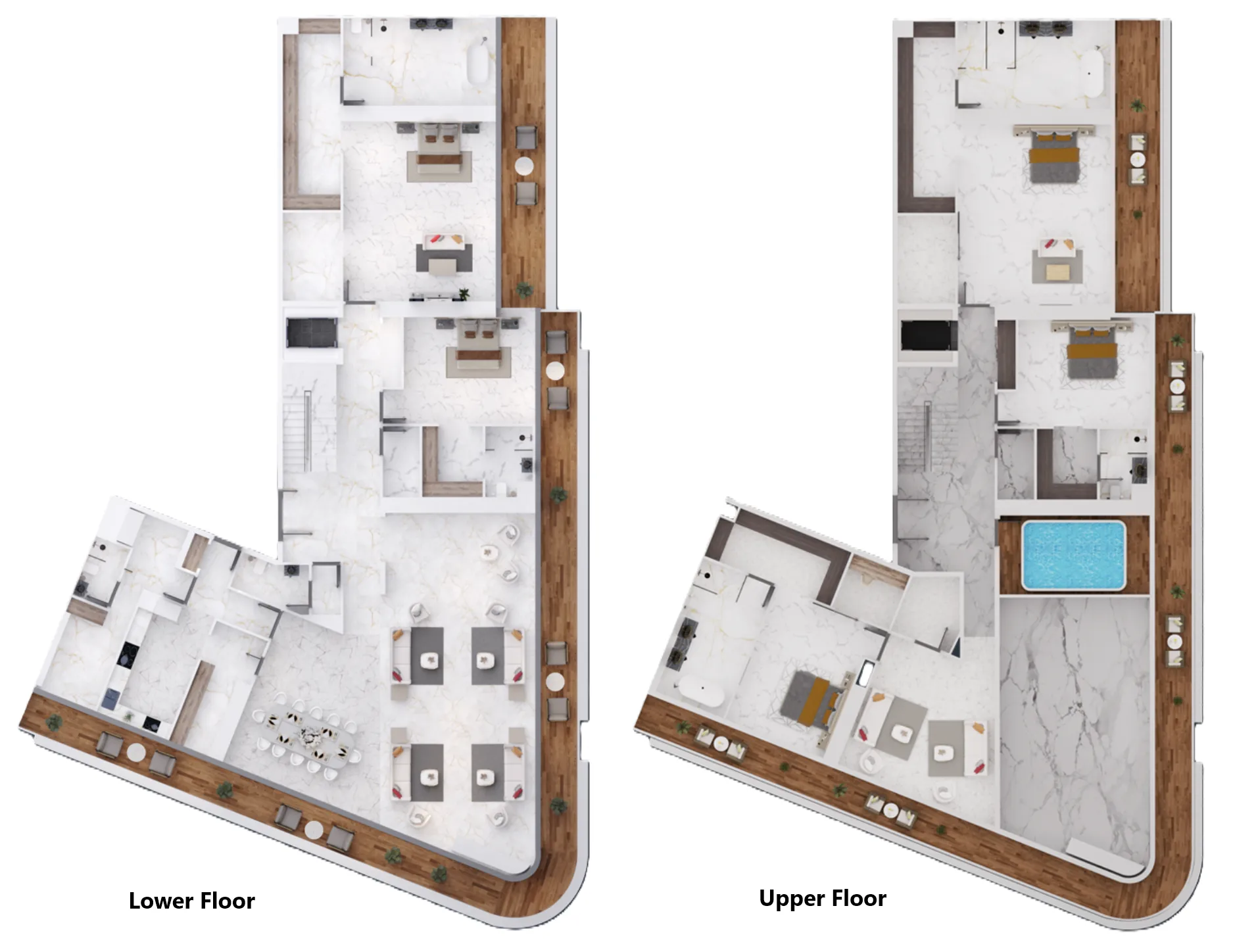 Bayz 102 5 bed floor plan, 8,643 sqft