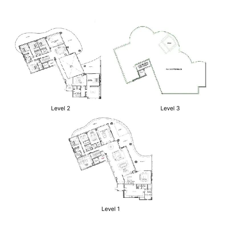 Cavalli Couture 6 bed floor plan, 23,715 sqft