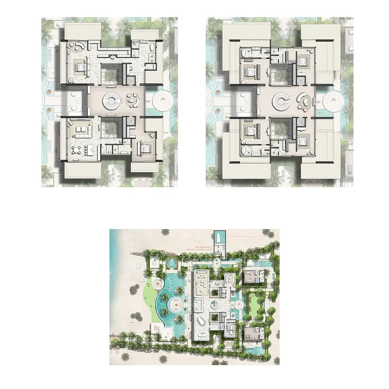 Amali Island 7 bed floor plan, 20,934 sqft