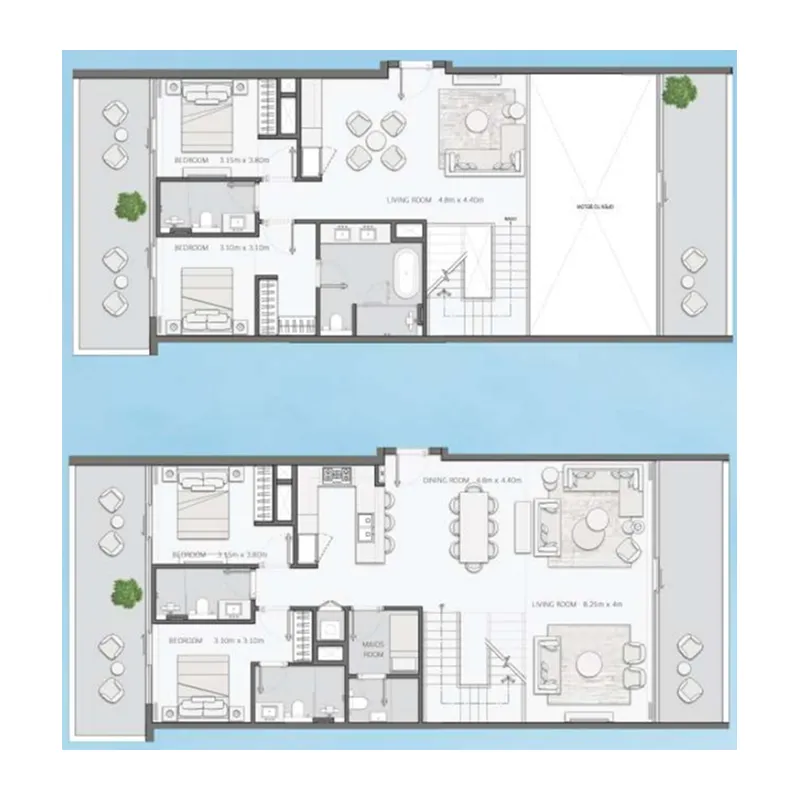 Mansory Residences by Amaal 4 bed floor plan, 3,447 sqft