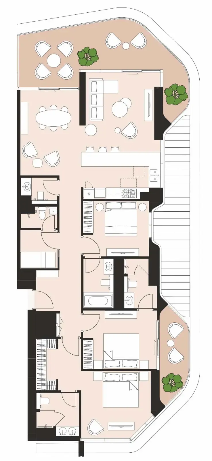Artistry One Residences 3 bed floor plan, 1,988 sqft