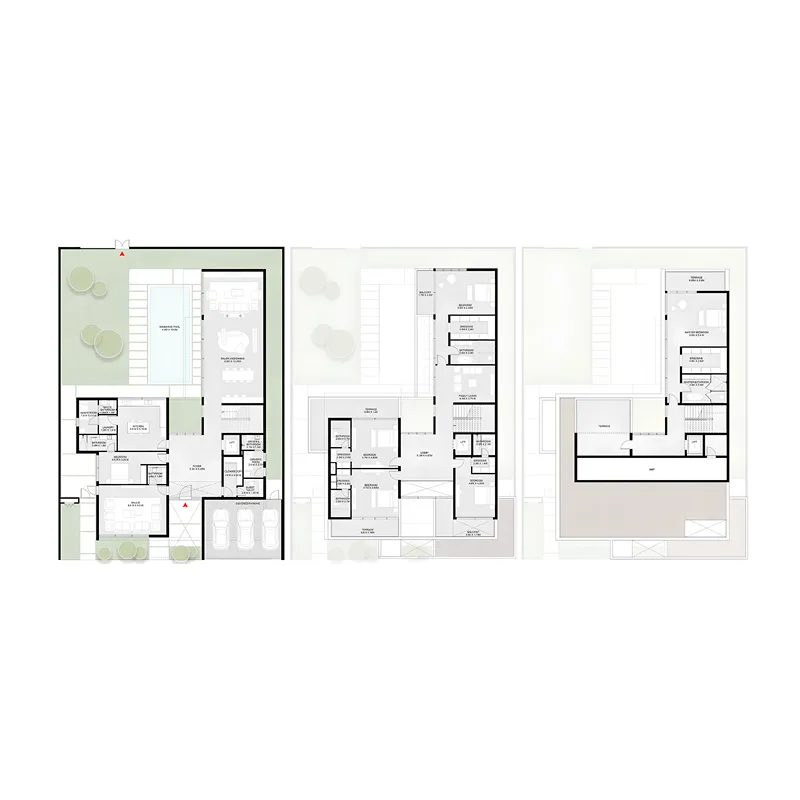 Sequoia 6 bed floor plan, 9,235 sqft